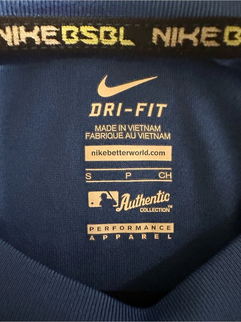 Nike Milwaukee Brewers Blue Baseball Dri-FIT Tee
